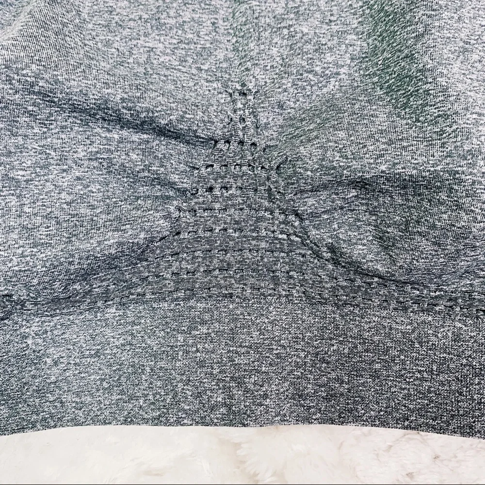 Sweaty Betty Charcoal Seamless Racerback Sports Bra